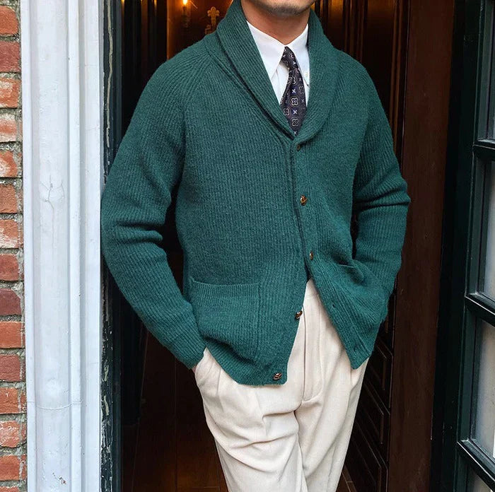 Cárdigan de punto con cuello chal de Bond Street